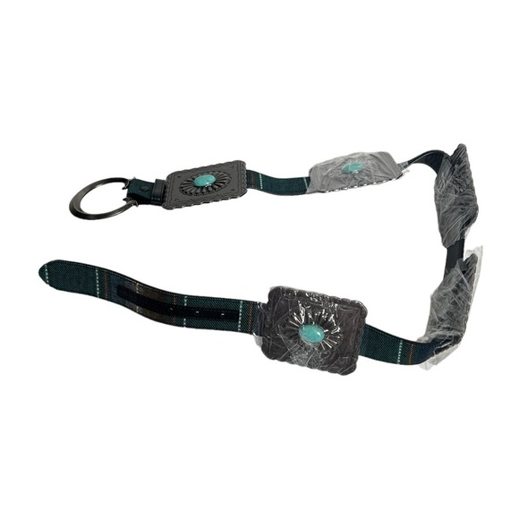 Lucky & Blessed Concha High Sierra Serape Turquoise
Tooled Square Belt main image 9